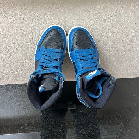 Nike Air‎ Jordan 1 Retro High OG Dark Marina Blue Women’s Size 5.5 555088-404 - Picture 7 of 8